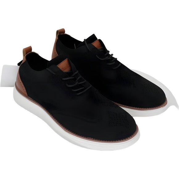 Akademiks Olney Men\'s Wingtip Knit Oxford Shoes Black US 11M EU 44
